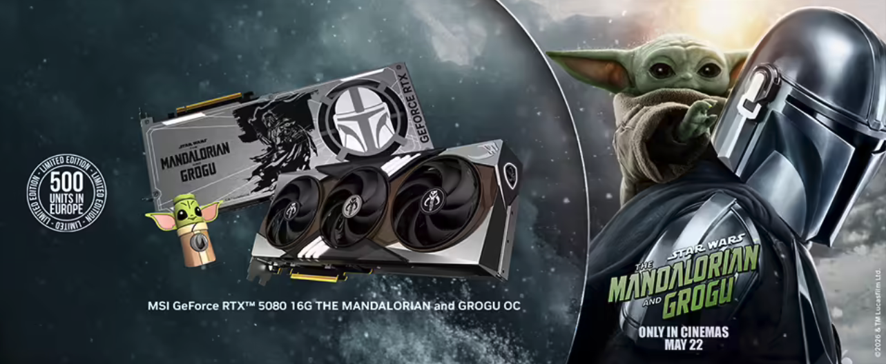 限量500张！微星推出星战联名RTX 5080显卡 专属IP定制设计